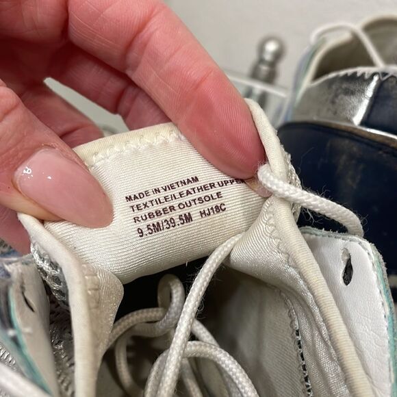 Michael Kors Liv Trainer Anthracite blue, white and silver size 9.5 - Picture 6 of 9